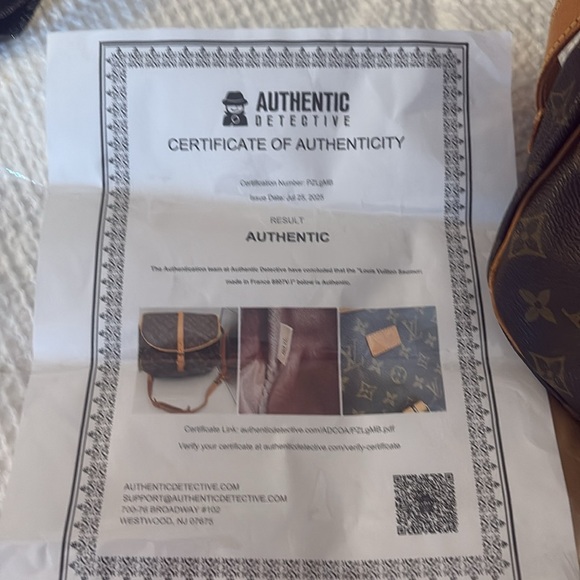 Beautiful and Vintage Authentic Louis Vuitton Saumur 35 Bag with dusty and COA - Picture 2 of 10